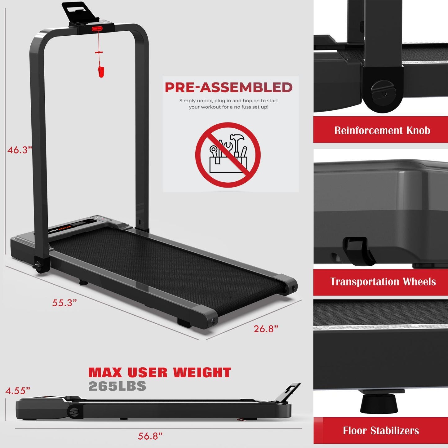Foldable Desk Treadmill